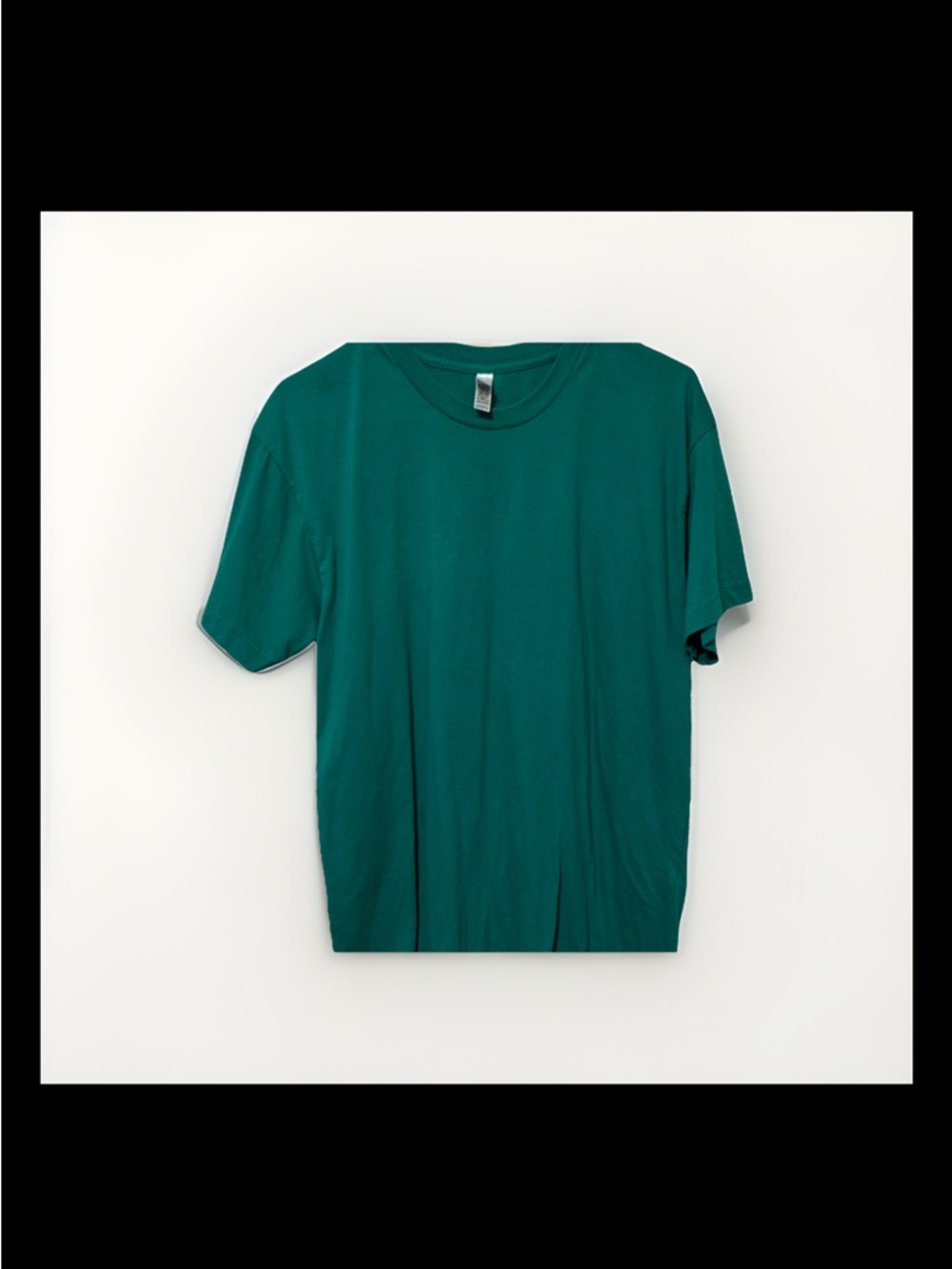 American Apparel Mens Teal Green 50/50 Collection Short Sleeve T-Shirt Large L